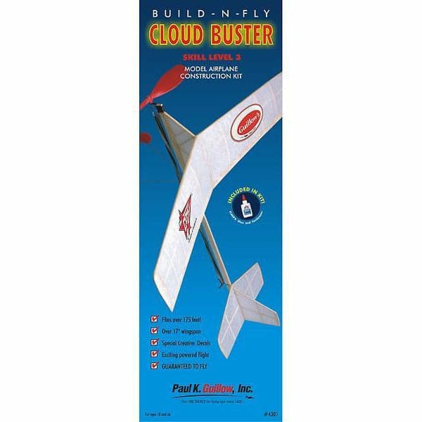 GUILLOWS Cloud Buster Model Kit w/White Glue