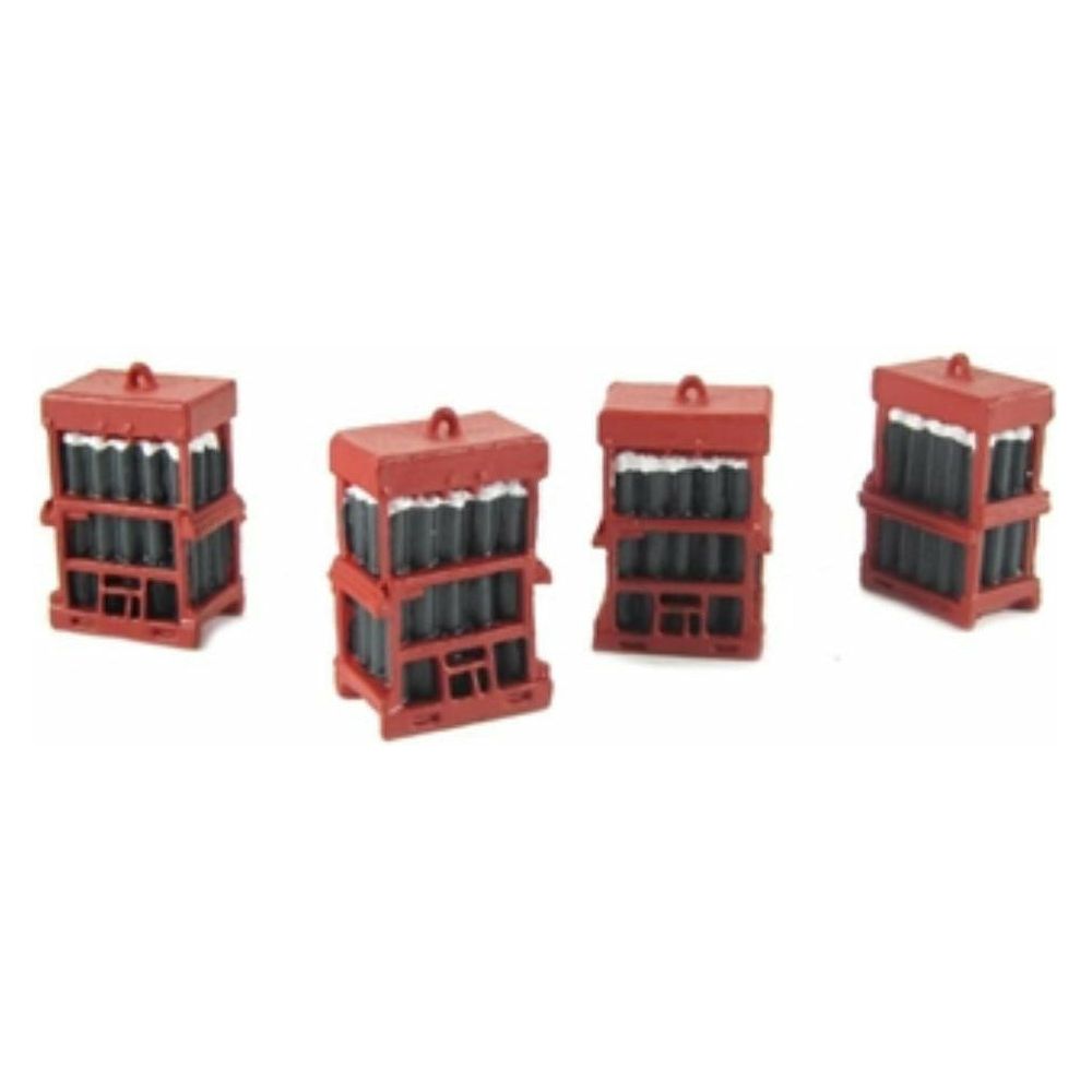 SCENECRAFT OO Caged Gas Bottles (x4)