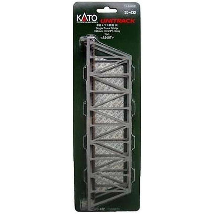 KATO N Single Unitrack Truss Bridge 248mm Grey