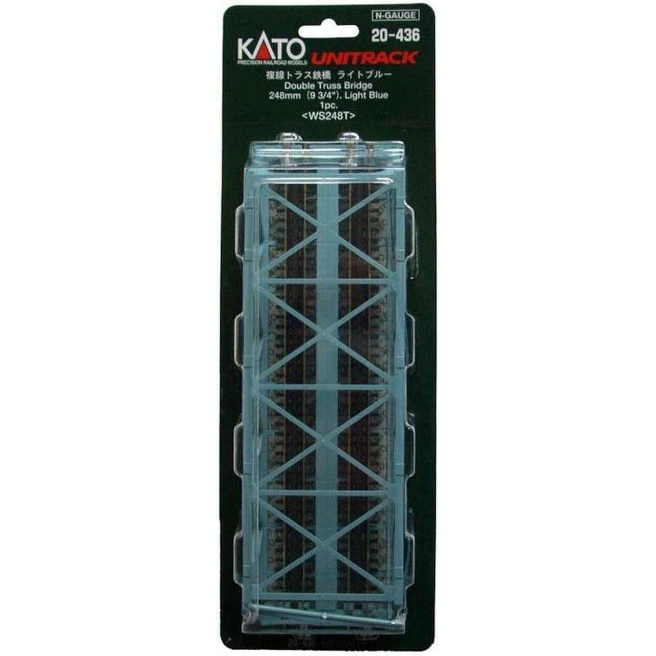 KATO N Double Unitrack Track Truss Bridge 248mm Blue