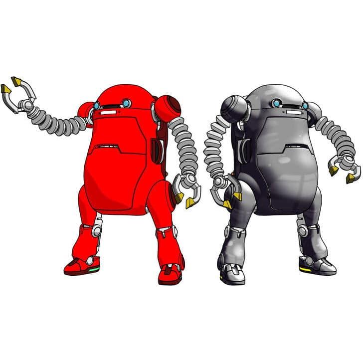 HASEGAWA 1/35 Mechatrowego No.20 Old Type "Red & Silver" (Two Kits in The Box)
