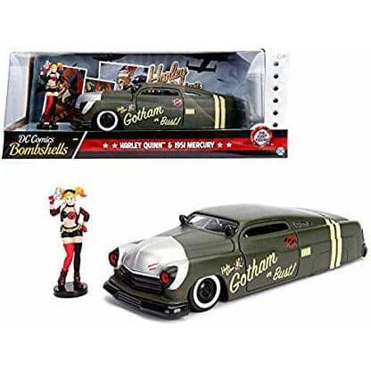 JADA 1/24 Harley Quinn w/1951 Mercury Bombshells Movie