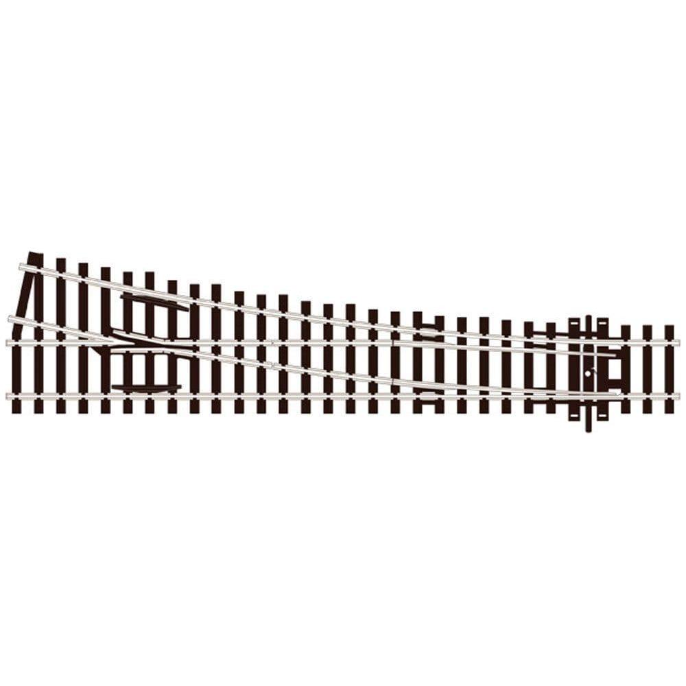 PECO OO/HO Streamline Turnout, Medium Radius, Right Hand Electrofrog Code 100 (SLE95)