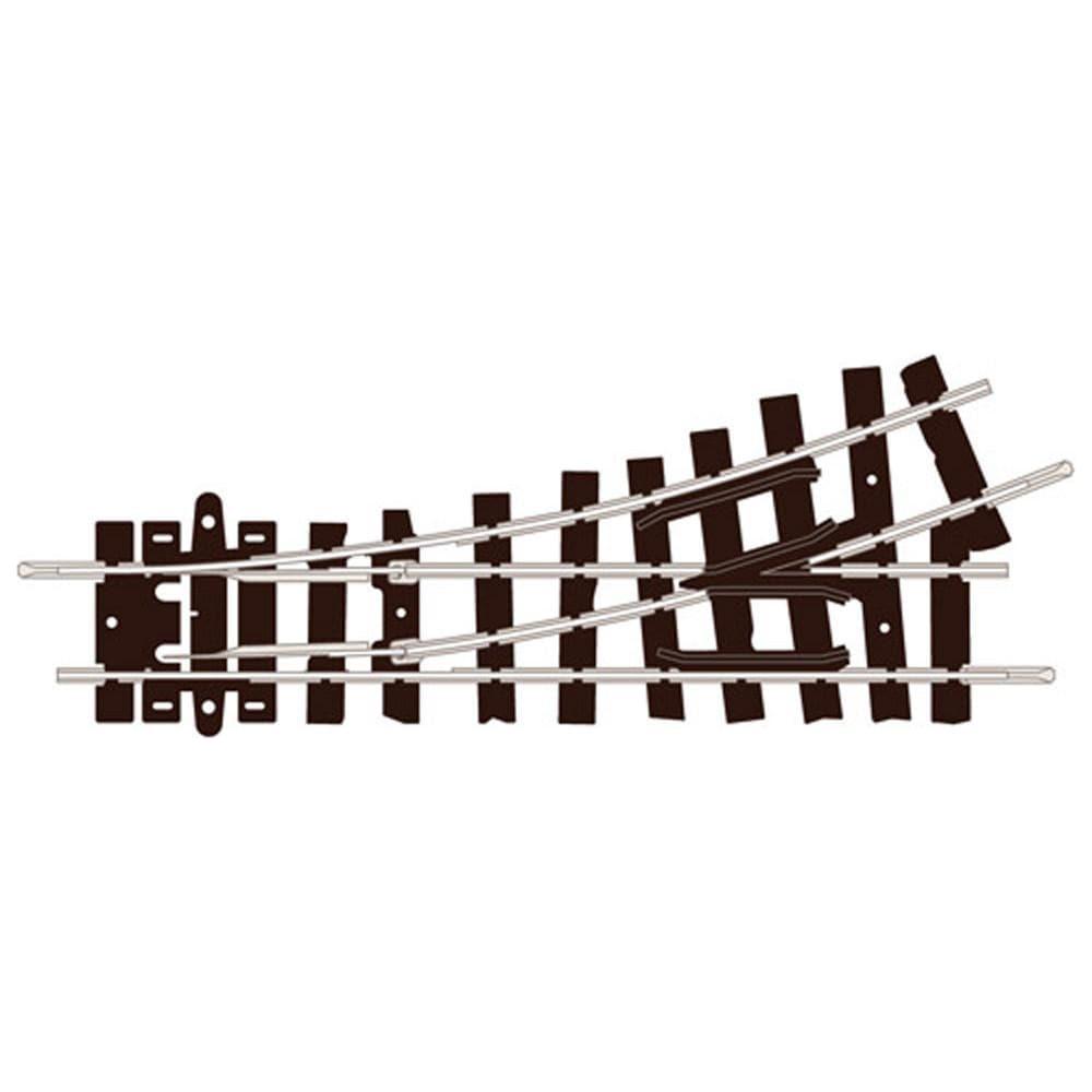 PECO OO9 Setrack Left Hand Turnout (Insulfrog) Code 80 (ST406)
