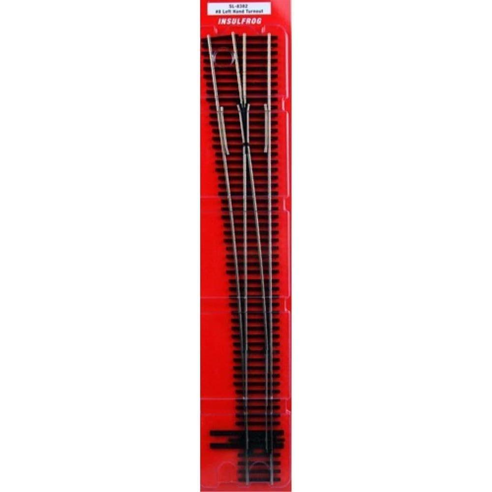 PECO OO/HO Streamline 8th Radius Left Hand Turnout Insulfrog Code 83 (SL8382)