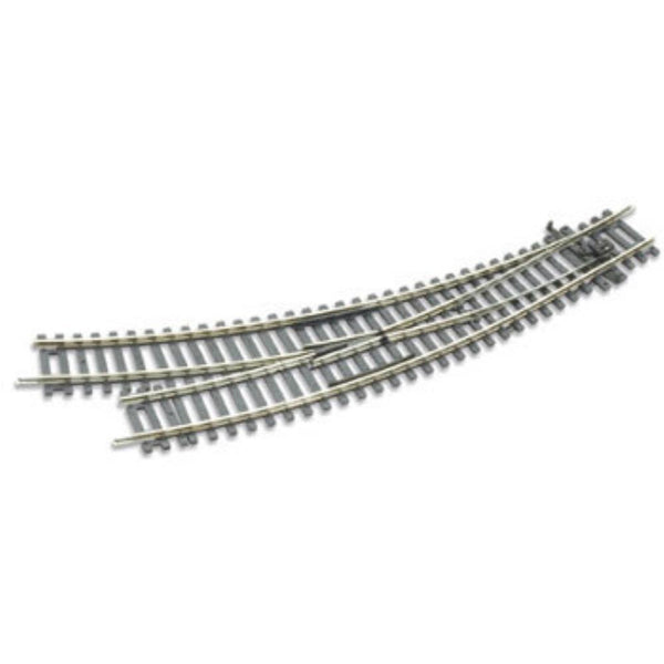 PECO OO/HO Setrack Right Hand Curved Turnout Code 100 (ST244)