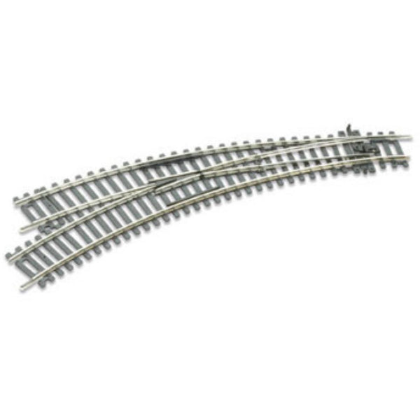 PECO OO/HO Setrack Left Hand Curved Turnout Code 100 (ST245)