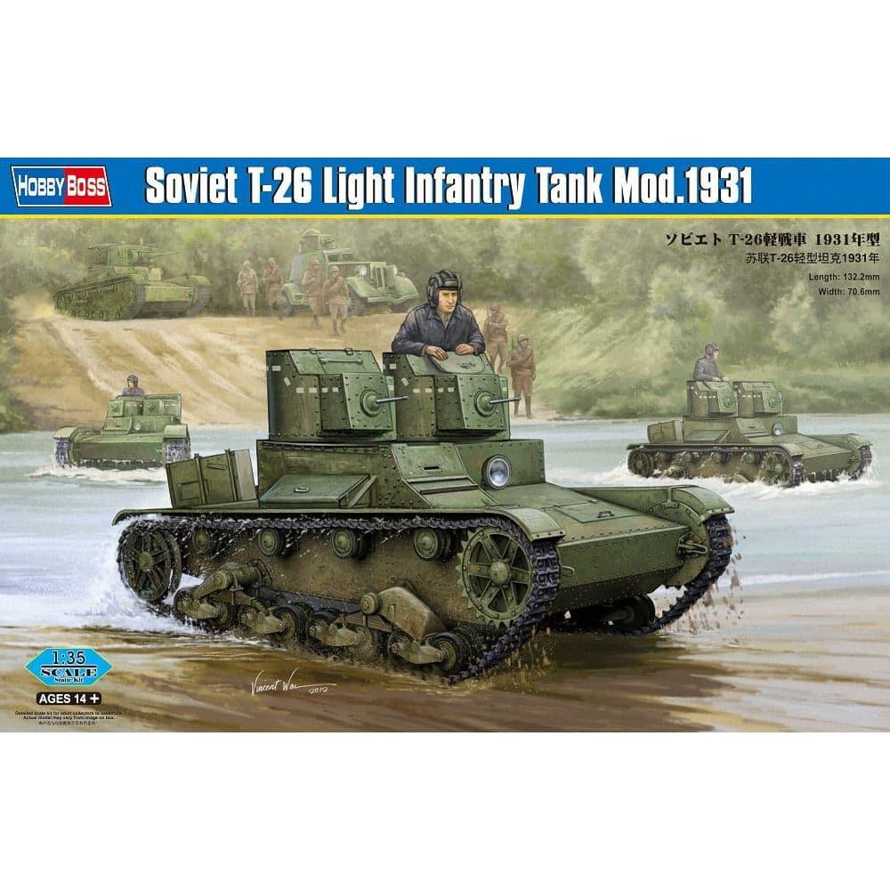 HOBBY BOSS 1/35 Soviet T-26 Light Infantry Tank Mod.1931