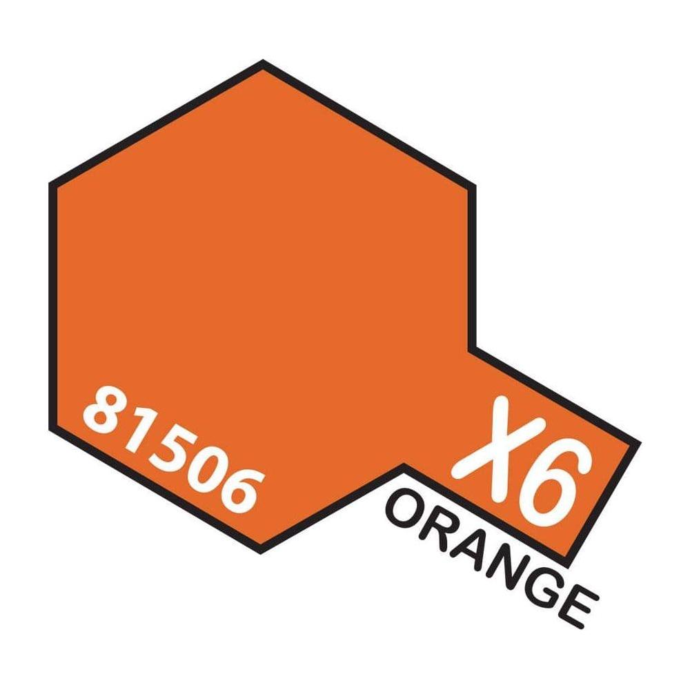 TAMIYA Acrylic Paint X-6 Orange 10ml