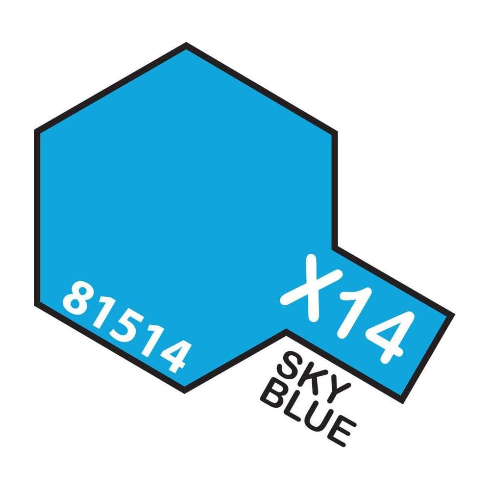 TAMIYA Acrylic Paint X-14 Sky Blue 10ml