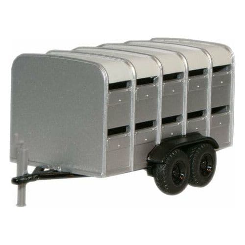 OXFORD 1/76 Livestock Trailer Grey