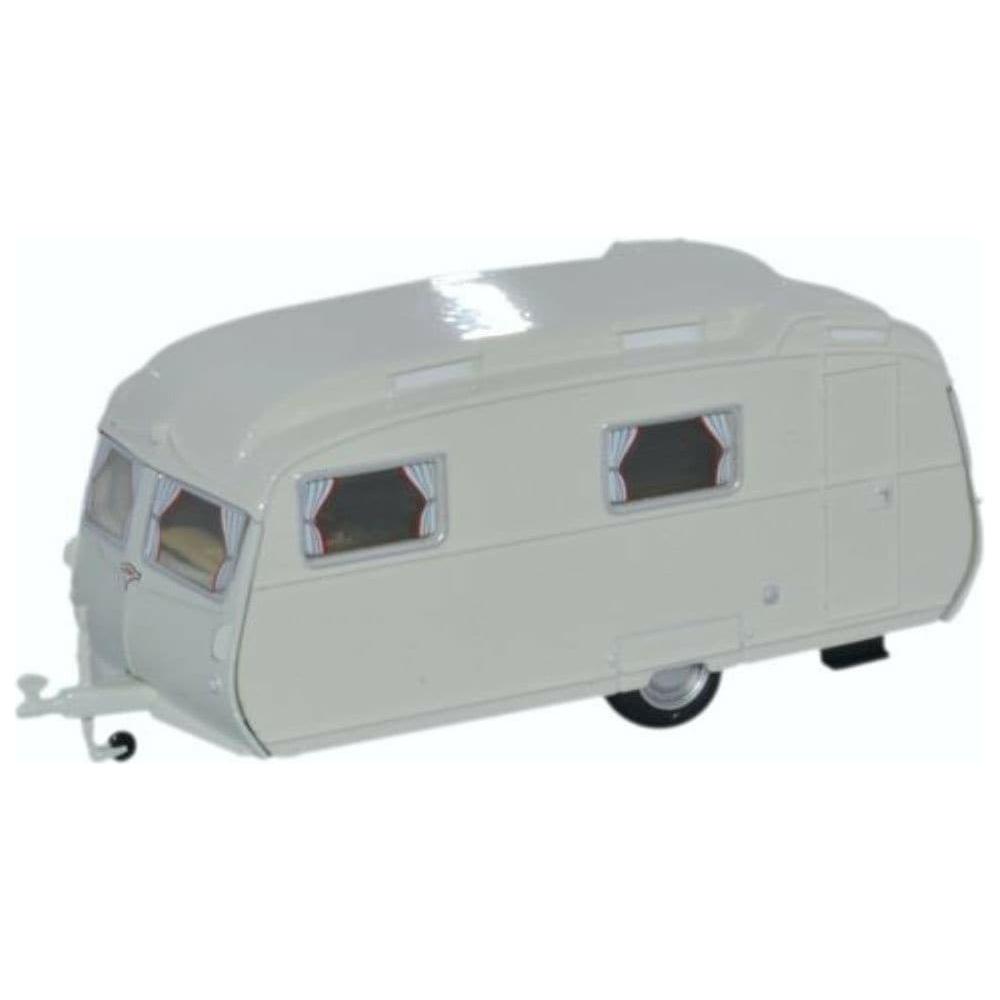 OXFORD 1/76 Carlight Continental Caravan Light Grey