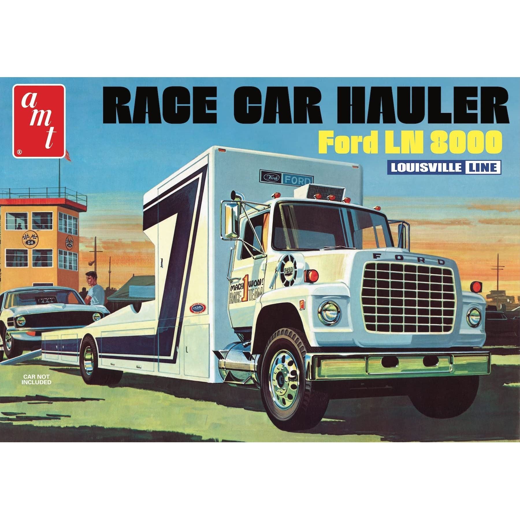 AMT 1/25 Ford LN 8000 Race Car Hauler