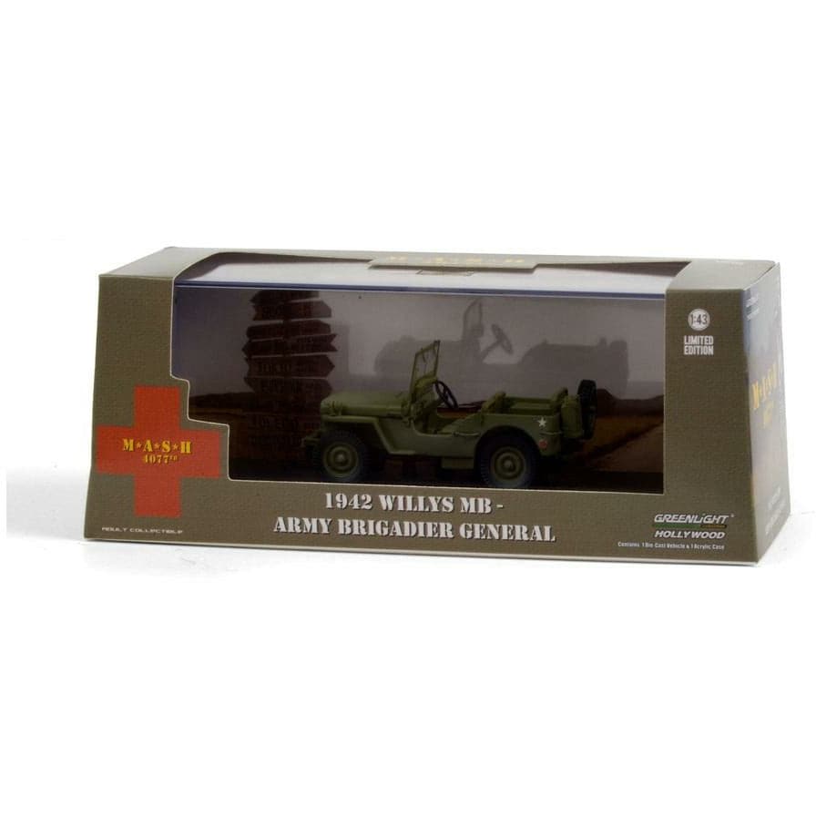 GREENLIGHT 1/43 M*A*S*H 1942 Willys MB-Army Brigadier General