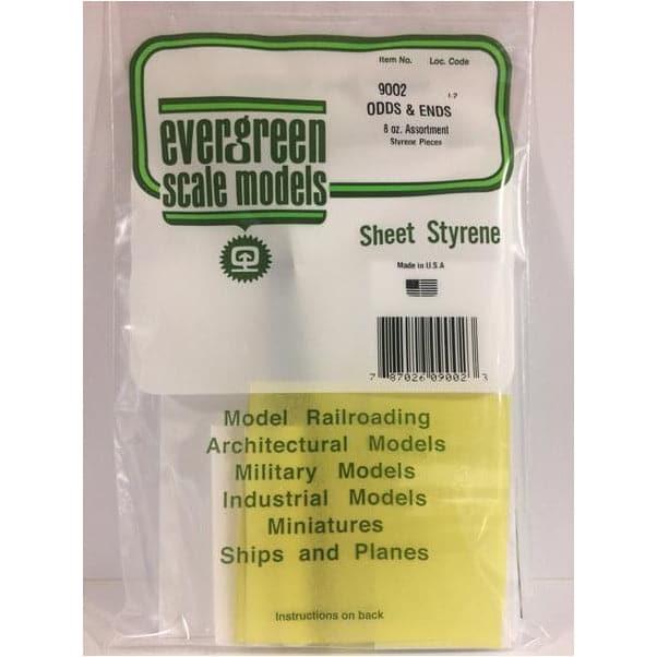 EVERGREEN 9002 15x30cm Sheet Asst Bag Odds & Ends