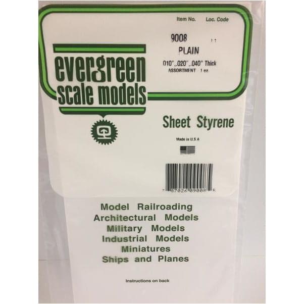 EVERGREEN 9008 15x30cm Sheet Plain White (1)