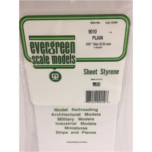 EVERGREEN 9010 15x30cm Sheet Styrene .010 (4)