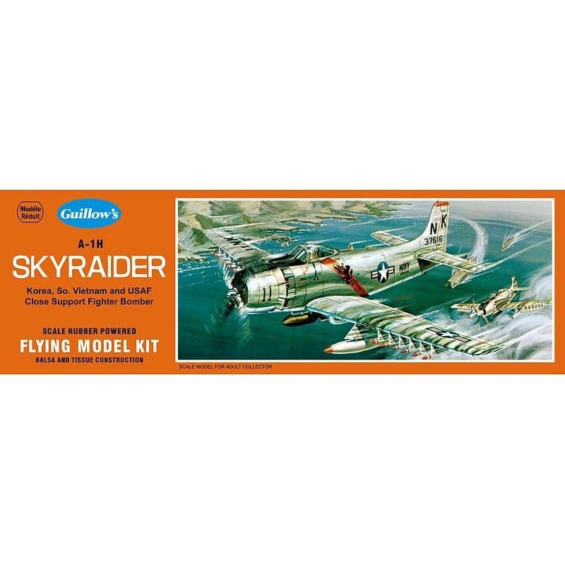 GUILLOWS 1/35 Douglas A-1H Skyraider Balsa Flying Model Kit