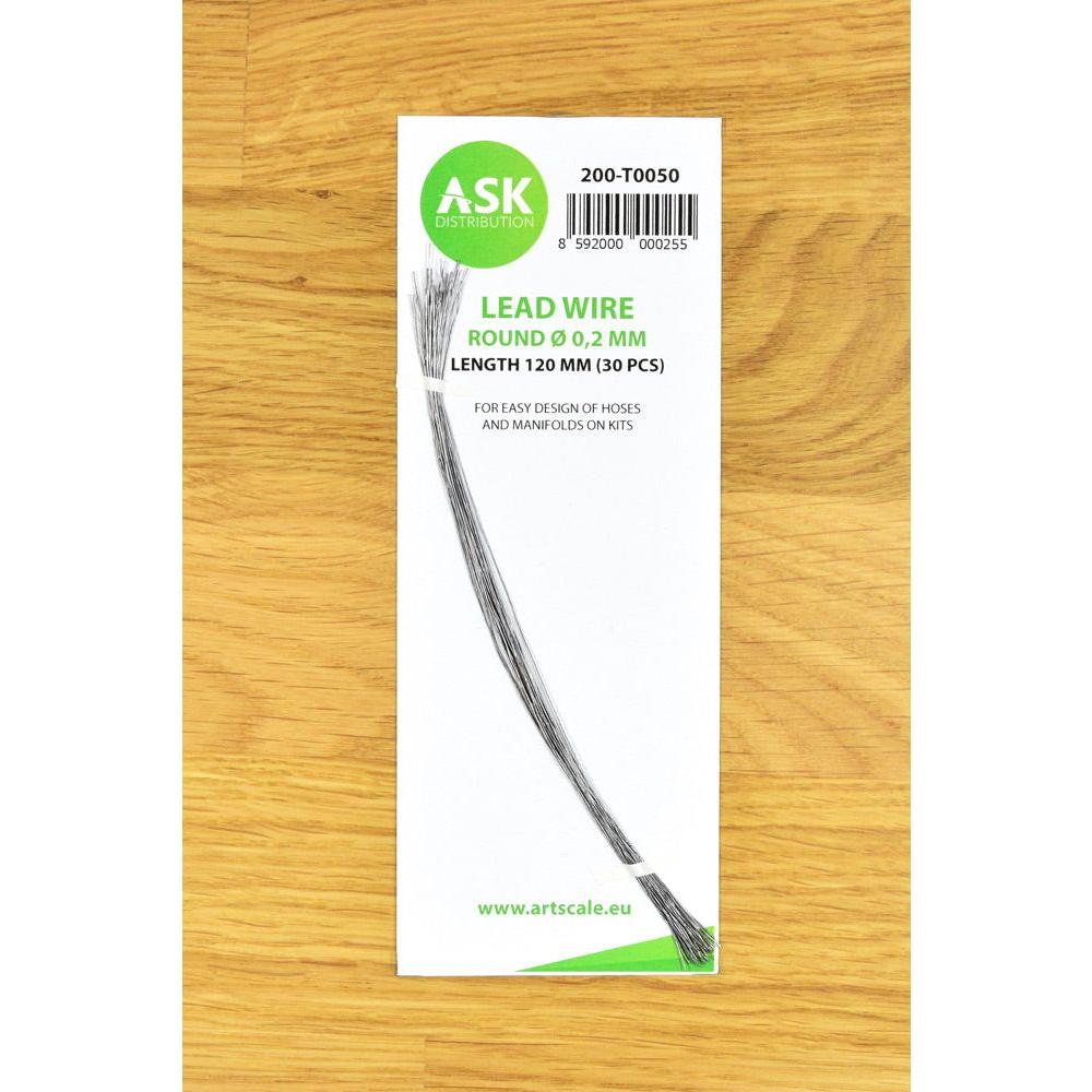 ASK Lead Wire - Round Ø 0,2 mm x 120 mm (30 pcs)