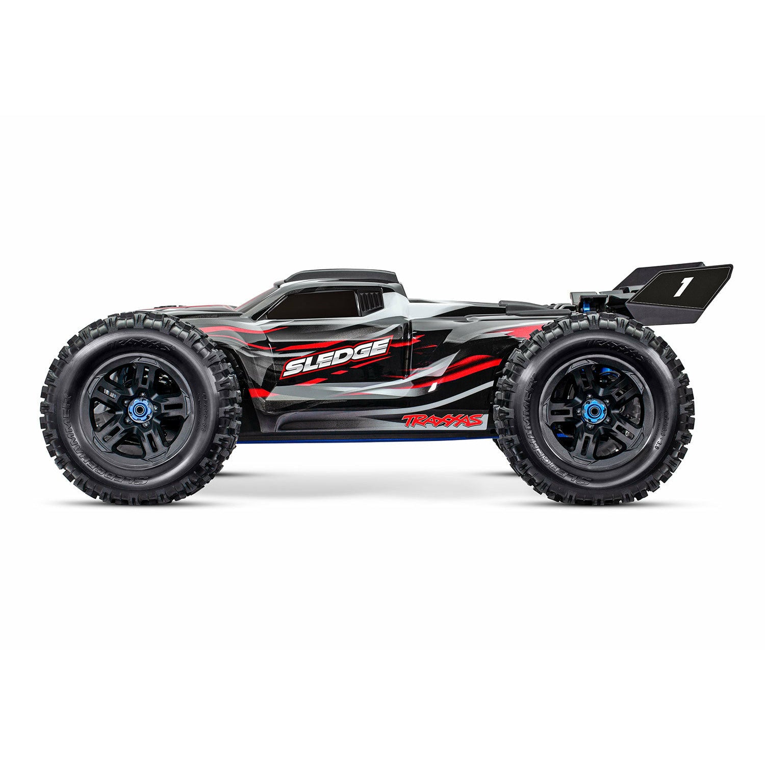 TRAXXAS Sledge Belted 1/8 Scale 4WD Brushless Electric Monster Truck - Red
