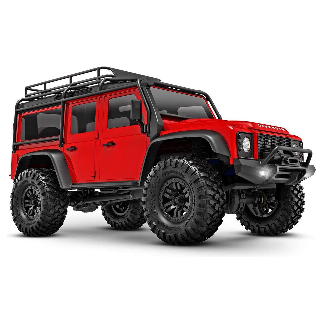 TRAXXAS 1/18 TRX-4M Land Rover Defender Scale and Trail Crawler Red