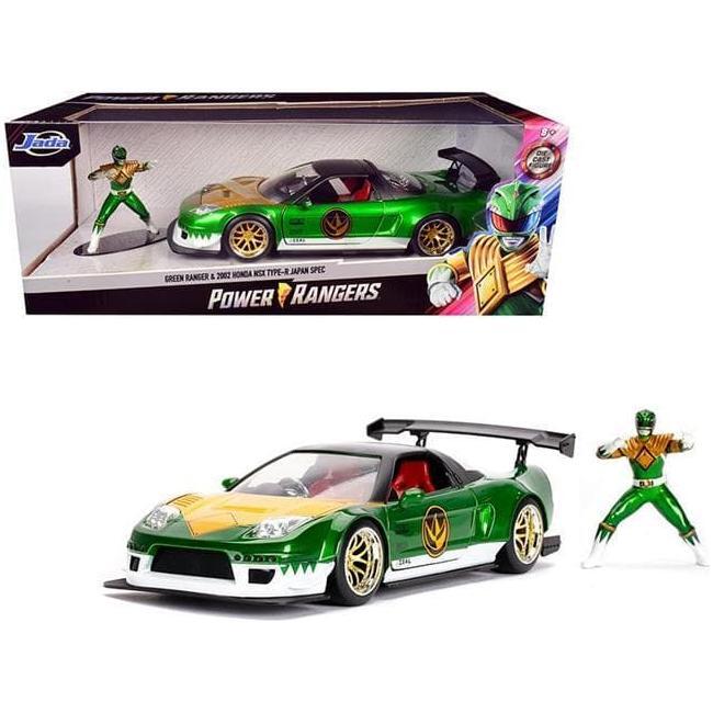 JADA 1/24 Green Ranger w/2002 Honda NSX Type R Japan Spec P