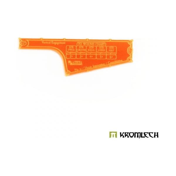 KROMLECH 9th Edition 5" Combat Gauge - Fight Phase - Orange