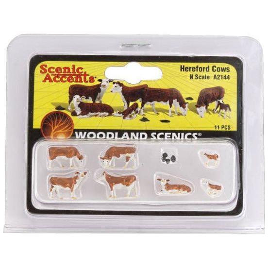 WOODLAND SCENICS N Hereford Cows