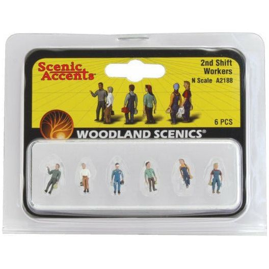 WOODLAND SCENICS N 2nd Shift Workers