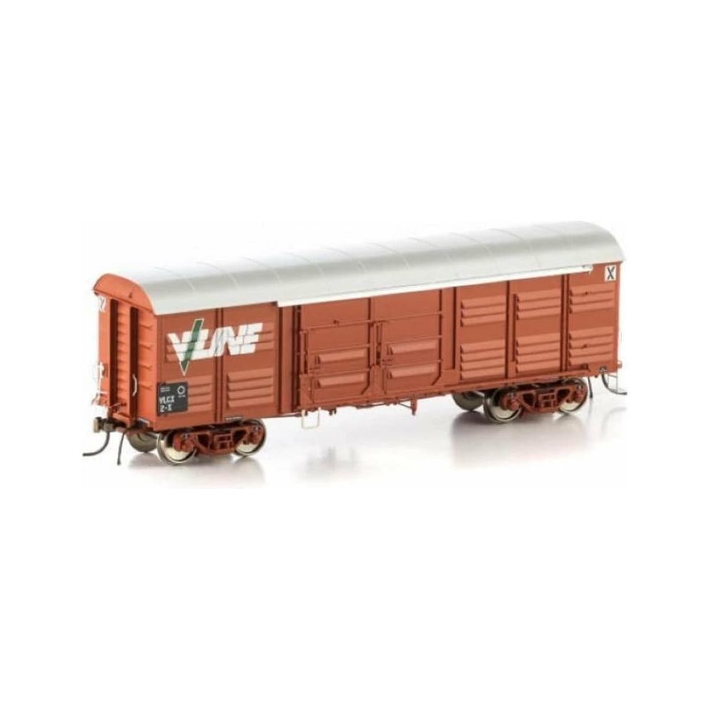 AUSCISION HO VLCX Louvred Van VR Wagon Red with V/Line Logo - 4 Car Pack