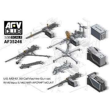 AFV CLUB 1/35 U.S M2HB .50 Cal Machine Gun Set w/M3 Tripod