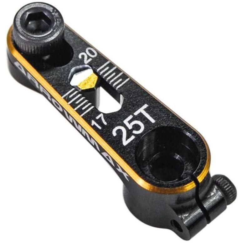 ARROWMAX Aluminium Servo Horns 25T Black Golden