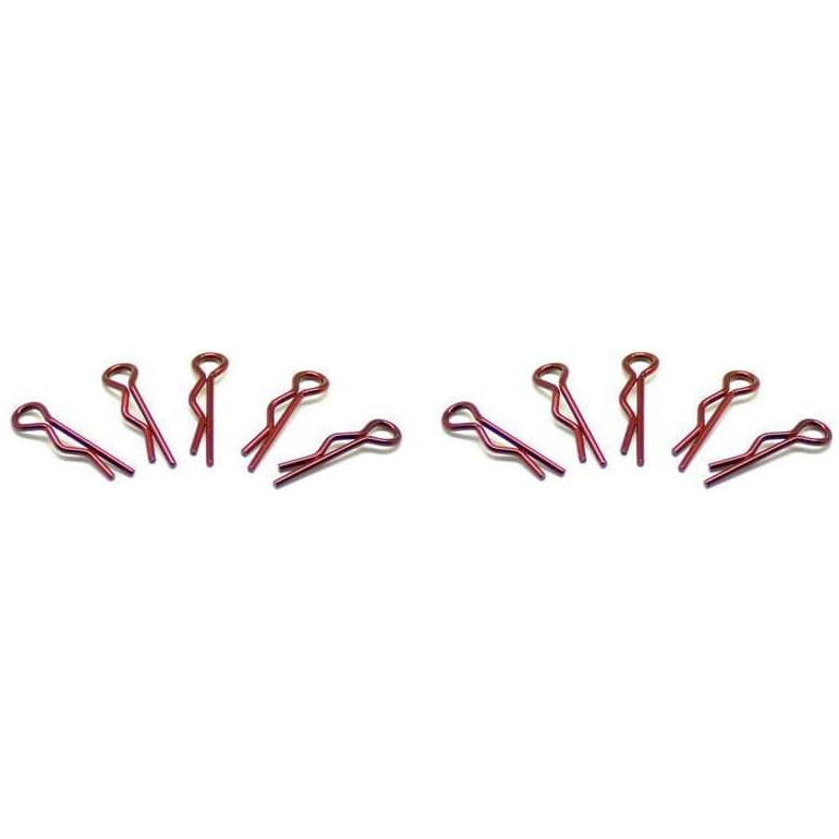 ARROWMAX Small Body Clip 1/10 - Metallic Red(10)