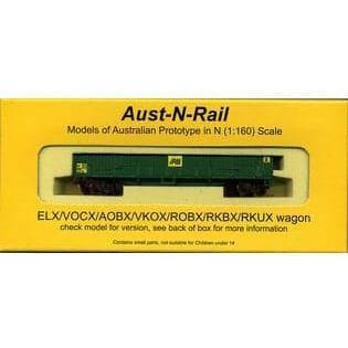 AUST-N-RAIL N AOBX (ELX) AN lettering no 533, includes Mi