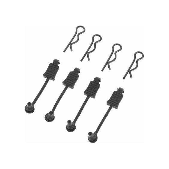 ARRMA Body Clip Retainer 1/8 Scale Black (4), AR390178