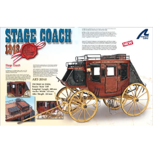 ARTESANIA LATINA 1/10 Stage Coach 1848 US Mail