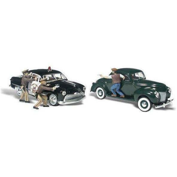 WOODLAND SCENICS HO Scale Getaway Gangsters
