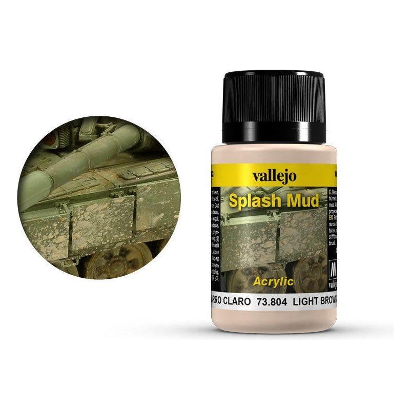 VALLEJO Weathering Effects Light Brown Splash Mud 40ml