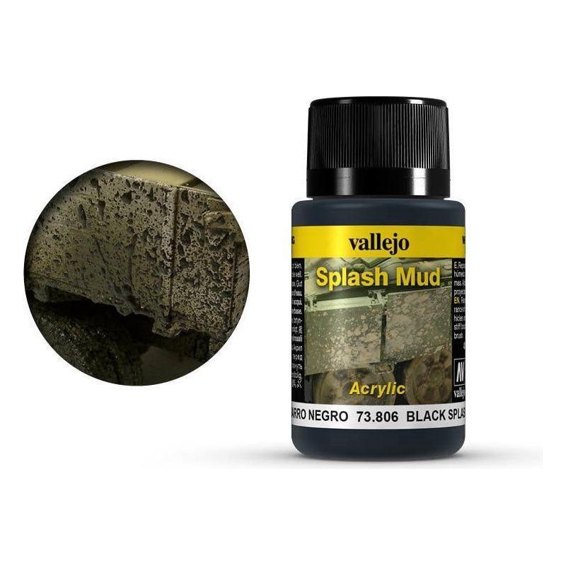 VALLEJO Weathering Effects Black Splash Mud 40ml