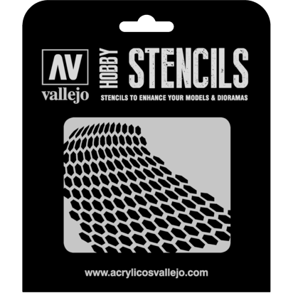 VALLEJO ST-SF003 1/35 Distorted Honeycomb Stencil