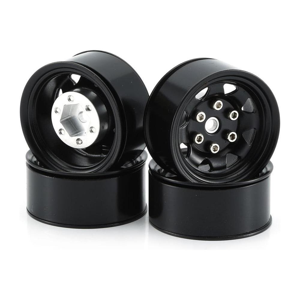 EXO 4X4 Sunny Rays 1.55 Beadlock Wheel (Black Alloy)