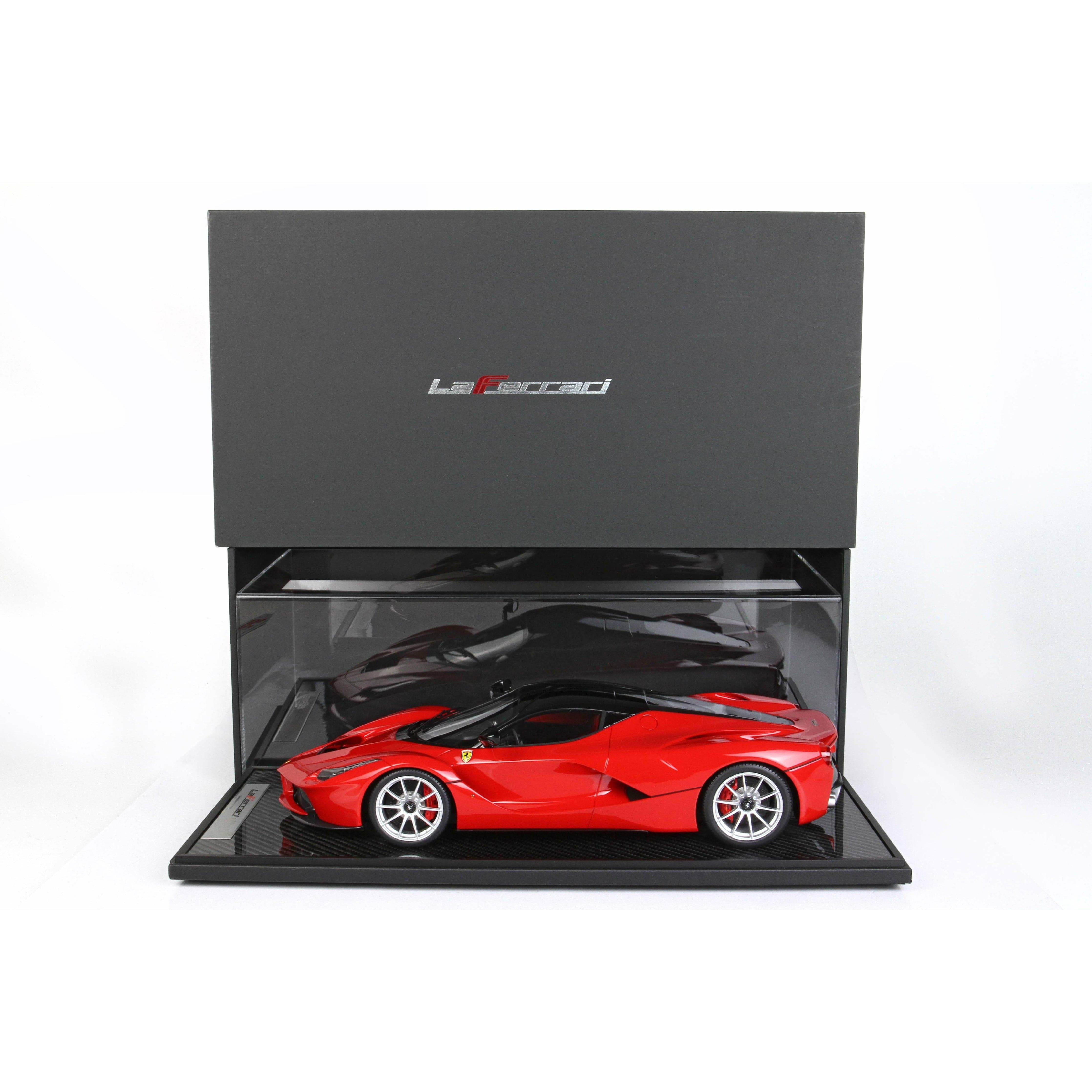 BBR 1/12 Ferrari LaFerrari Corsa Red Gloss Black Roof Special Wheels