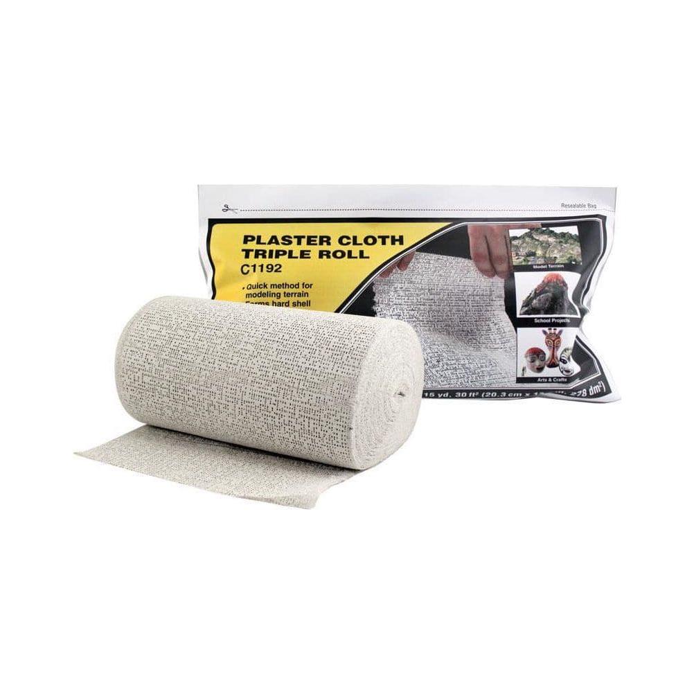 WOODLAND SCENICS Plaster Cloth Triple Roll 2.78 SM