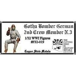 COPPER STATE MODELS 1/32 Gotha Bomber German 2nd Crew Membe
