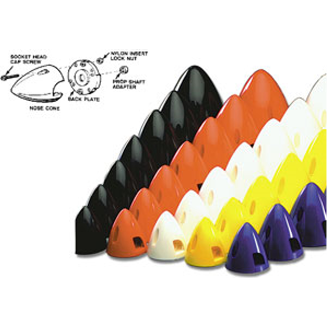 DUBRO 281 2-1/4" Spinner, Yellow (1 per Pack) 57mm