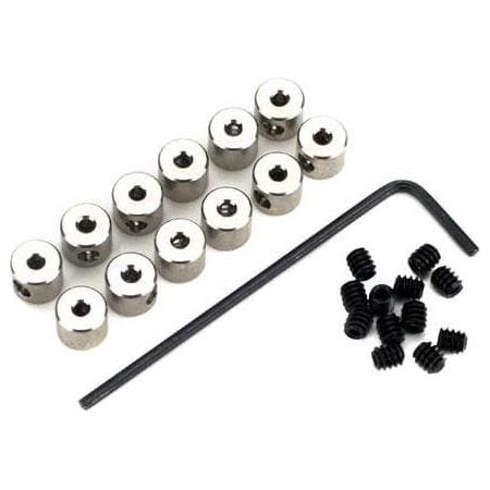 DUBRO 1/16" Plated Brass Dura-Collars (12)