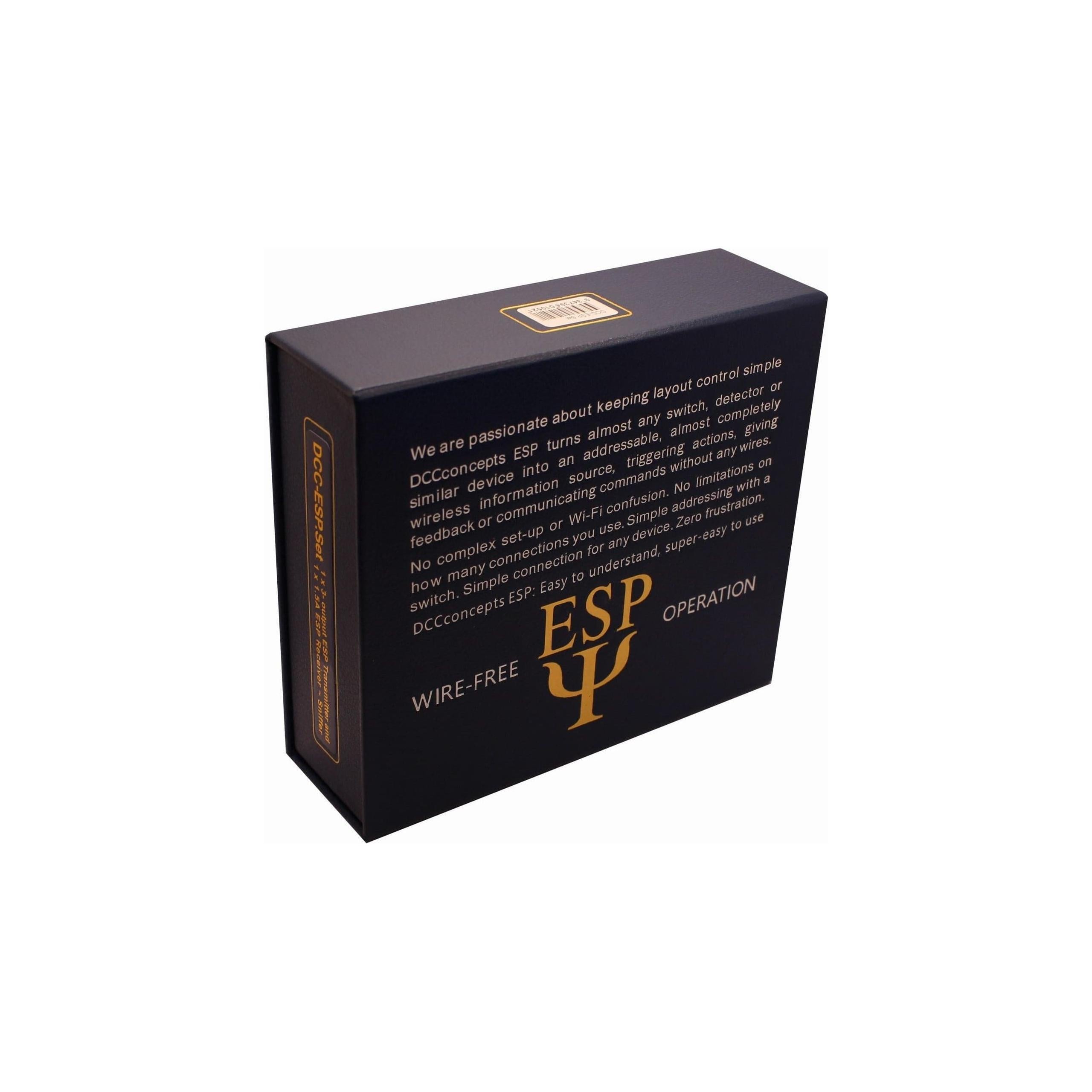 DCC CONCEPTS ESP Starter Set 3-Output DCC Transmitter & Wireless DCC Receiver Unit