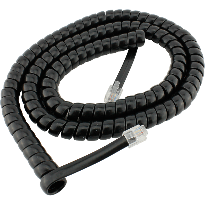 DCC CONCEPTS RJ12 6pin Curly Cord For NCE Powercab and Cobalt Alpha 2m/6ft