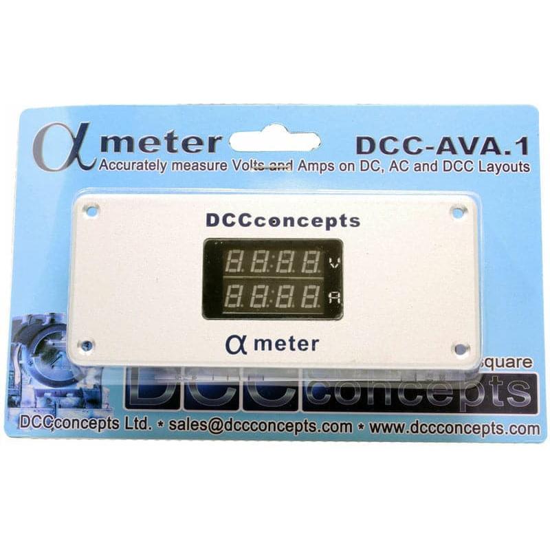DCC CONCEPTS Alpha Meter for DC or DCC
