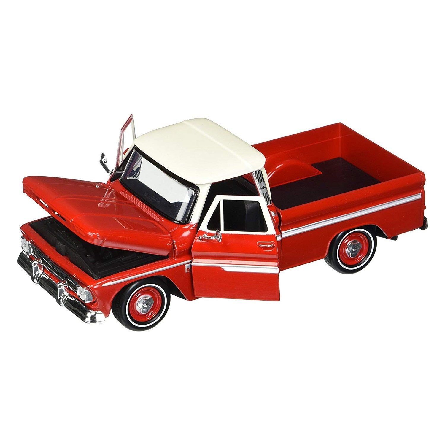 MOTORMAX 1/24 1966 Chevrolet C10 Fleetside Pickup Red/White